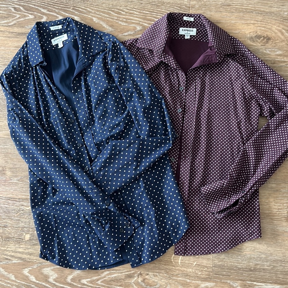 Two men dress shirts - Express - size small